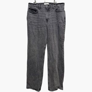 Abercrombie & Fitch Vintage Straight High Rise Jeans Black – Size 32/14